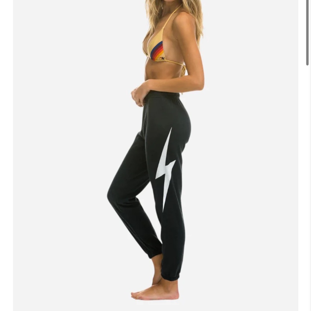 Aviator Nation Black and White Track Pants